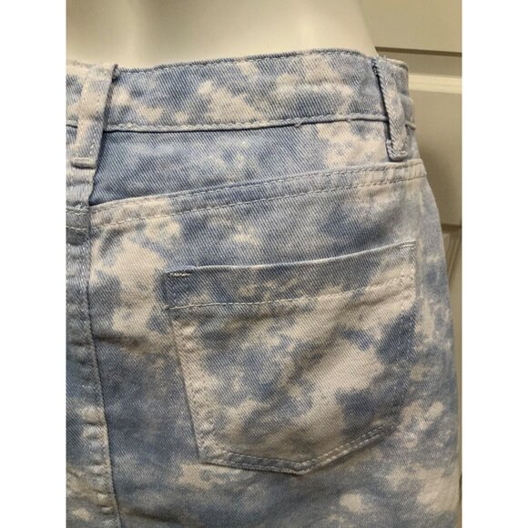 Polly Princess Blue & White Up In The Clouds Denim Mini Skirt, Size 4, NWT! - Picture 6 of 8